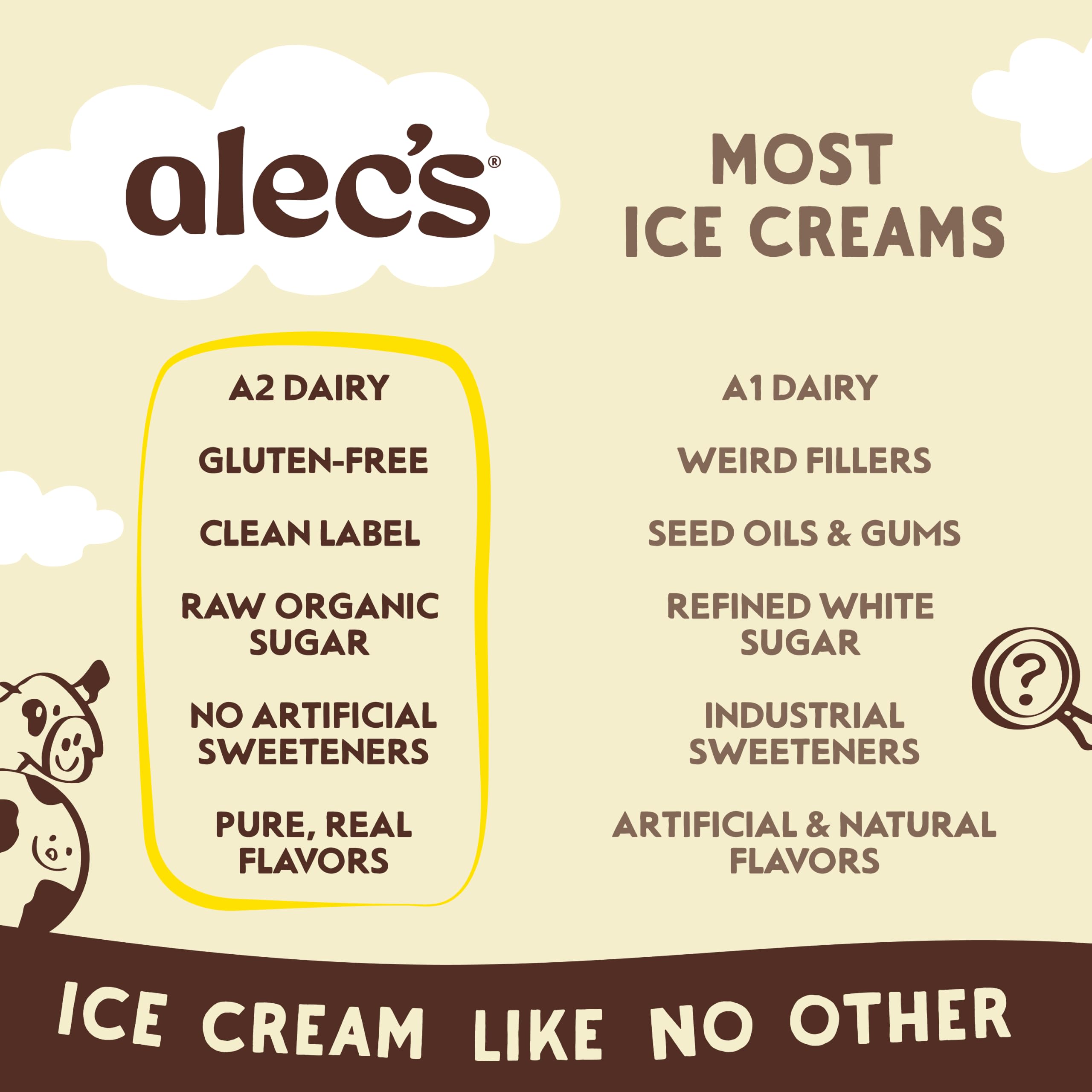 Alec's Culture Cup Cookies and Cream Probiotic Ice Cream, 4 Count