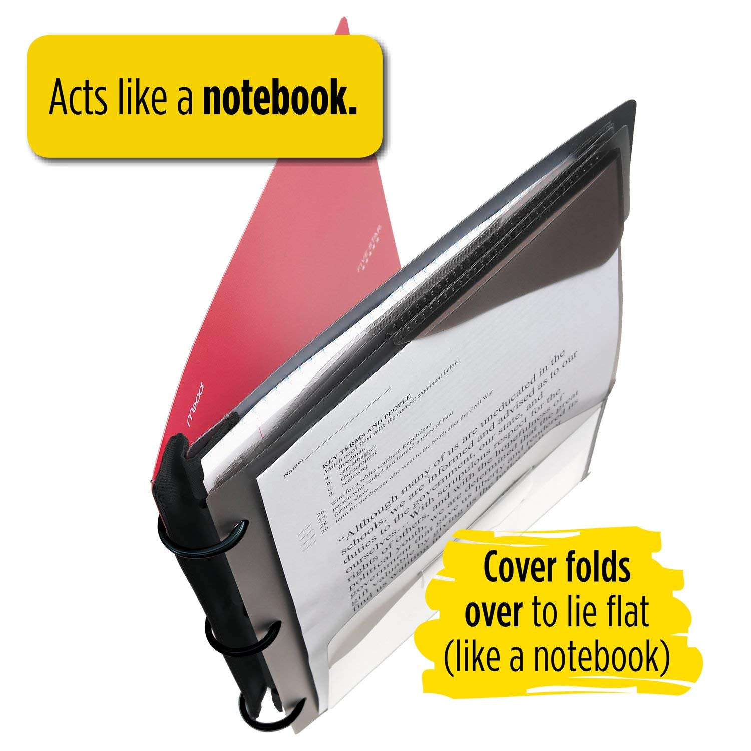 Five Star Flex Hybrid NoteBinder, 1 Inch Binder, Notebook and Binder