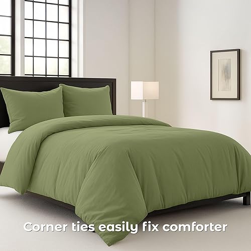 Miniatura 5 de Pure Bedding Funda de edredón Queen 3 piezas, aguamarina  1 protector de edredón con solapa de cremallera y 2 fundas de almohada  Hotel Luxury 1800