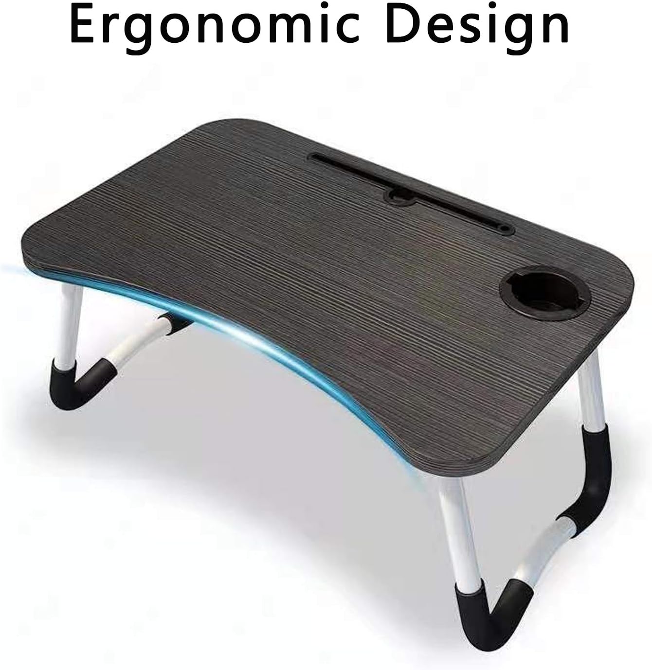 Super Cheap 🛒 MULIOCEAN Laptop Bed Tray Table, Foldable Laptop Desk, Portable Lap Desk Stand with Tablet Slots and Cup Holder, Perfect for Eating, Reading, Homework, Watching Movies on Bed/Couch/Sofa/Floor