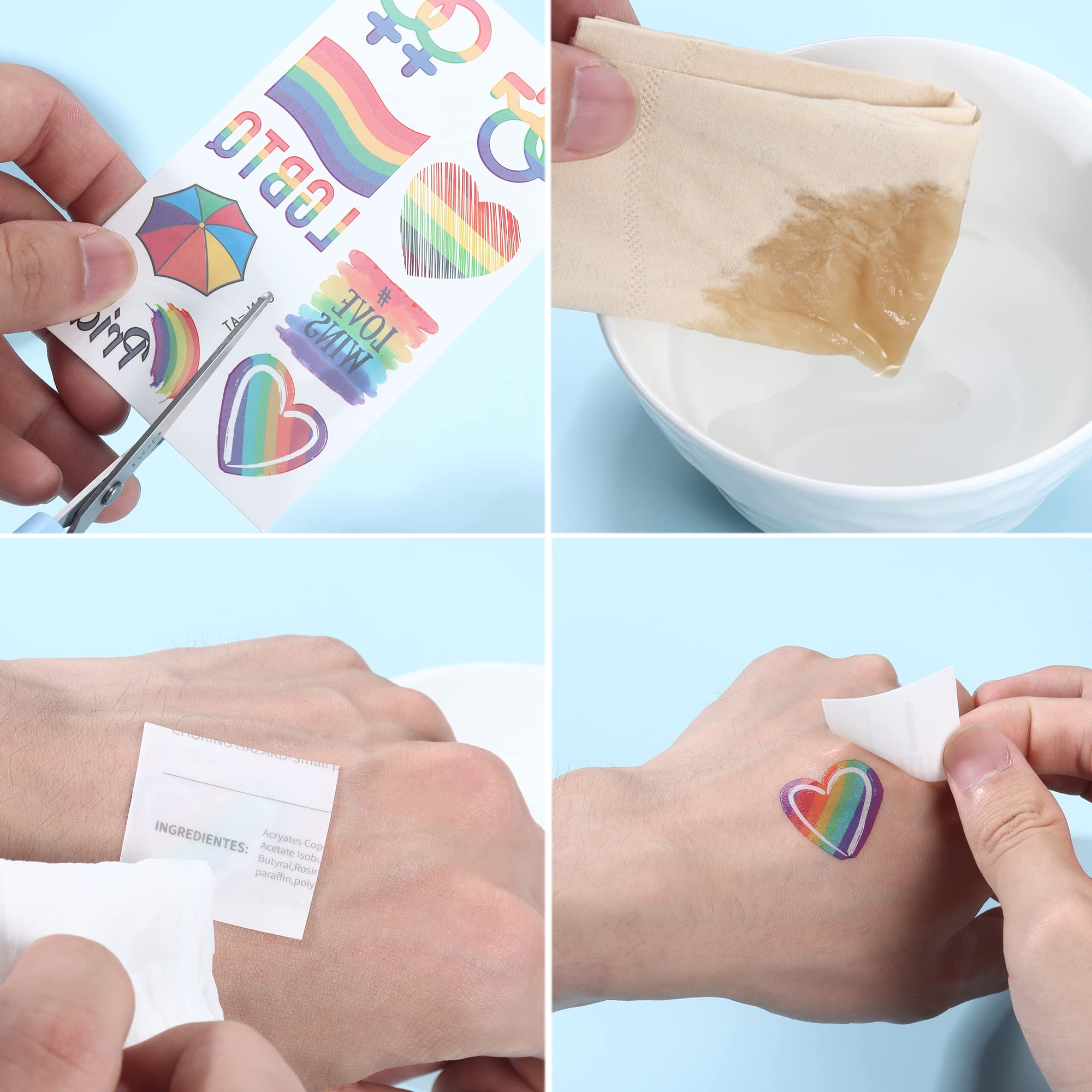 LOLIAS LGBT Accessori LGBT Gay Lesbiche Collana LGBT Braccialetto Arcobaleno Pride LGBT Orecchini Pride Tatuaggi Temporanei Arcobaleno Spille Unisex Lesbiche Gay Pride Gioielli