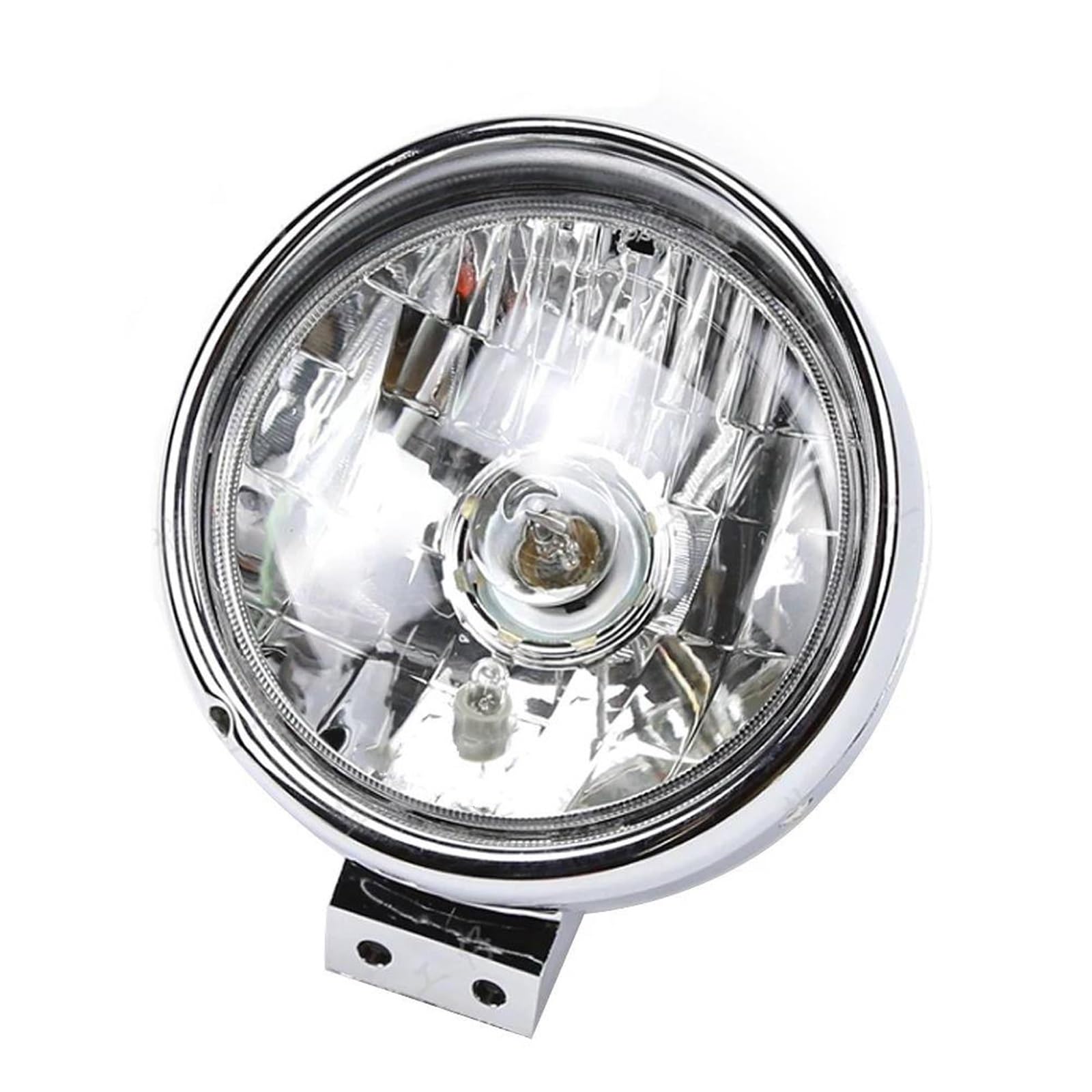 Ensemble de Phare de Moto premium rond chromé pour Suzuki GZ125HS