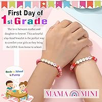 Vista 2 de UNGENT THEM Regalos para el primer día de clases para mamá y yo pulseras de regreso a clases