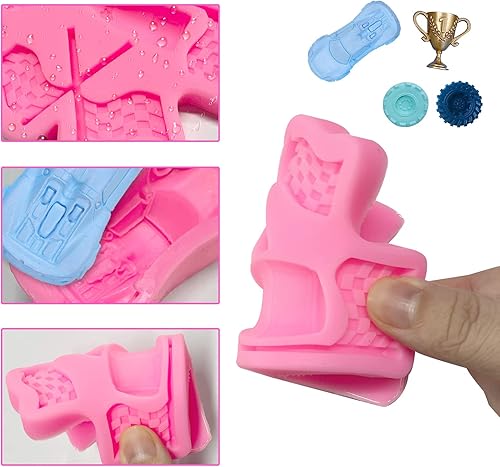 Vista 40 de Moldes de silicona 3D con forma de bala y pistola para decoración de pasteles, dulces, chocolate, bricolaje, gomitas, postres, manualidades, Pistola