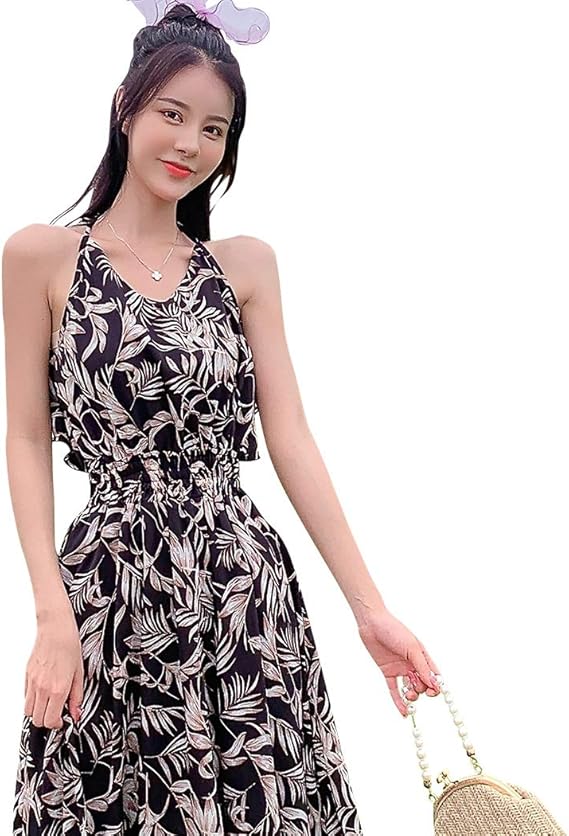 Amazon Co Jp Teddy マキシワンピース リゾートワンピ レディース 夏 ロング丈 サマードレス 薄手 フレア Hys1532 服 ファッション小物