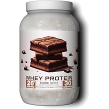 Ekkovision Protein Powder, Brownie Batter Flavor, 25 G Whey Protein per Scoop, Low Lactose, High Protein for Men & Women With Active Lifestyles, Perfect for Shakes, Smoothies, and Recipes, 30 Servings