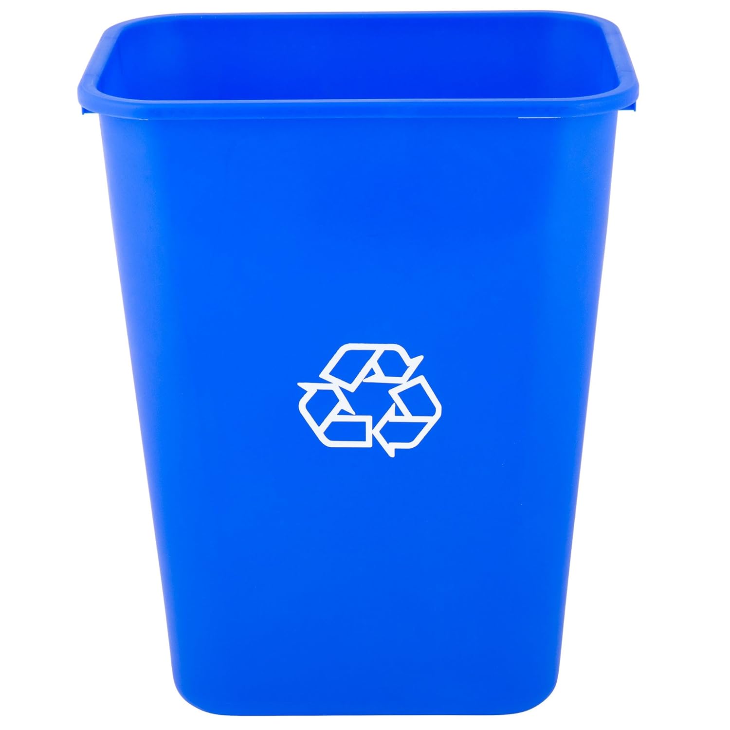 TableTop King 41 Qt. / 10 Gallon Blue Rectangular Recycling