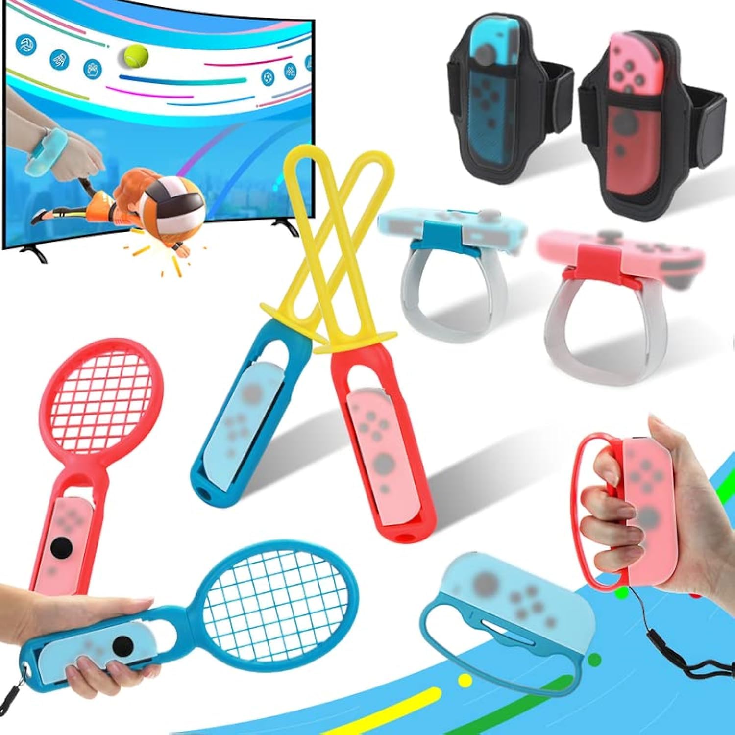 OKHAHA Switch Sports Accessories Bundle 10 in 1 for Nintendo Switch Sports Games 2022, OKHAHA Switch Sports Accessories Compatible with Switch/Switch OLED (B09YMFFLRD) Amazon Price History, Amazon Price Tracker