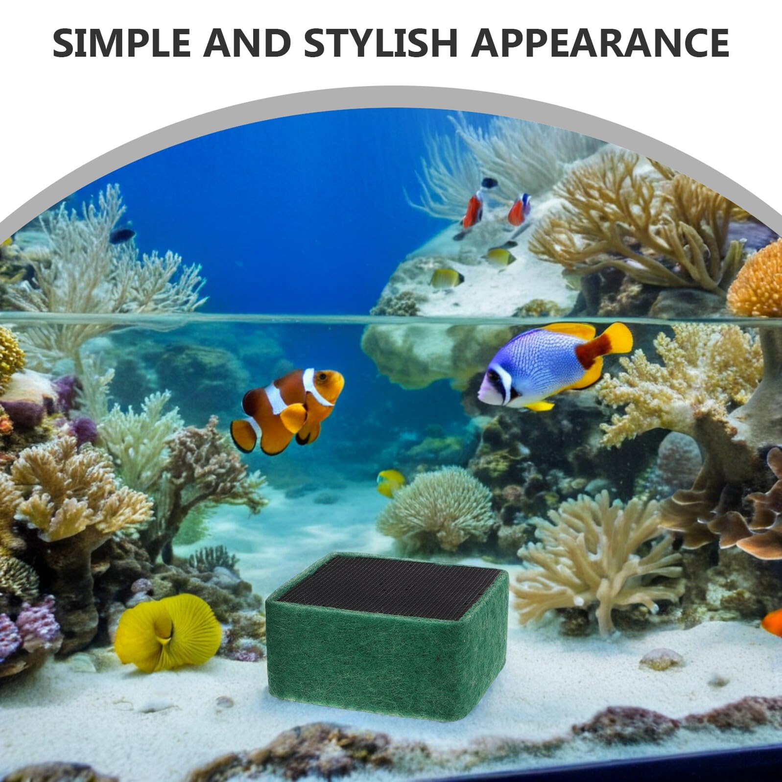Lot de 4 Cubes Filtrants pour Aquarium – 2 Petits 2 Grands – Blocs de Filtration Charbon Actif – Masses Filtrantes pour Eau Douce et Eau de Mer – Système de Purification pour