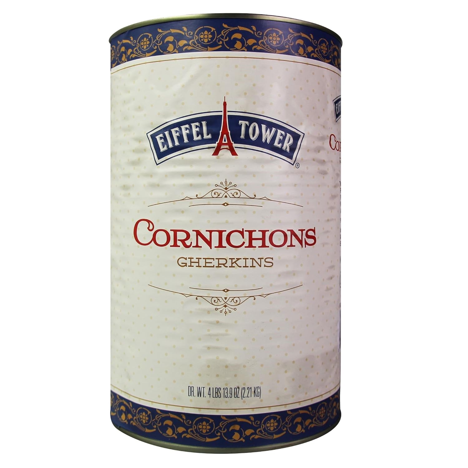 Eiffel Tower Cornichons Gherkins 5 Kilo (11 Lb) - Premium French Miniature Gherkins Pickled in Vinegar, Perfect for Charcuterie, Chefs, and Gourmet Cooking