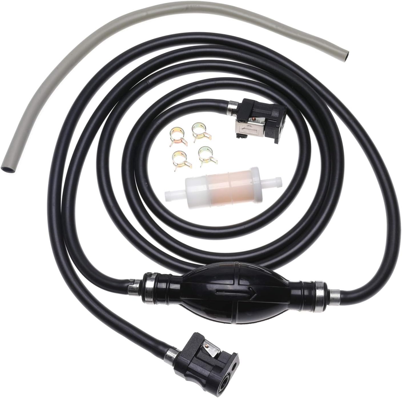 iFJF 32-858104K08 Outboard Fuel Line Hose Kit 5/16" 10 Ft Replacement for Yamaha Marine Johnson Mercury Outboard 4 hp-200 hp with Primer Bulb Tank Quick Female Connector 35-816296-4 Fuel Filter