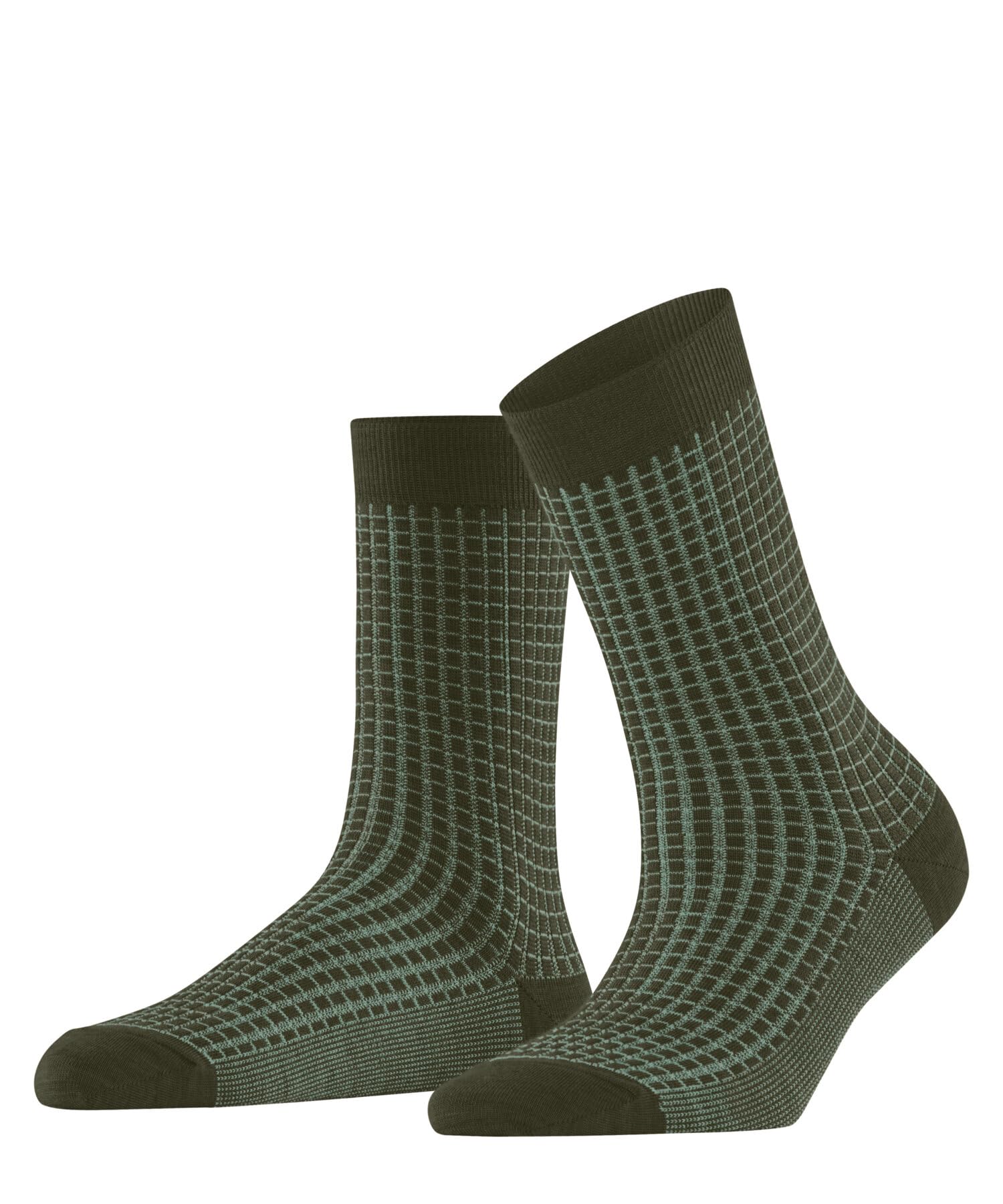FALKE Women's Softmerino W So Wool Cotton Plain 1 Pair Socks, Green Artichoke 7436 Special Edition, 4-5