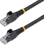 StarTech 10ft CAT6 Ethernet Cable - Black CAT 6 Gigabit Ethernet Wire -250Mhz 100W PoE RJ45 UTP Network Patch Cord Snagless with Strain Relief (N6PATCH10BK)