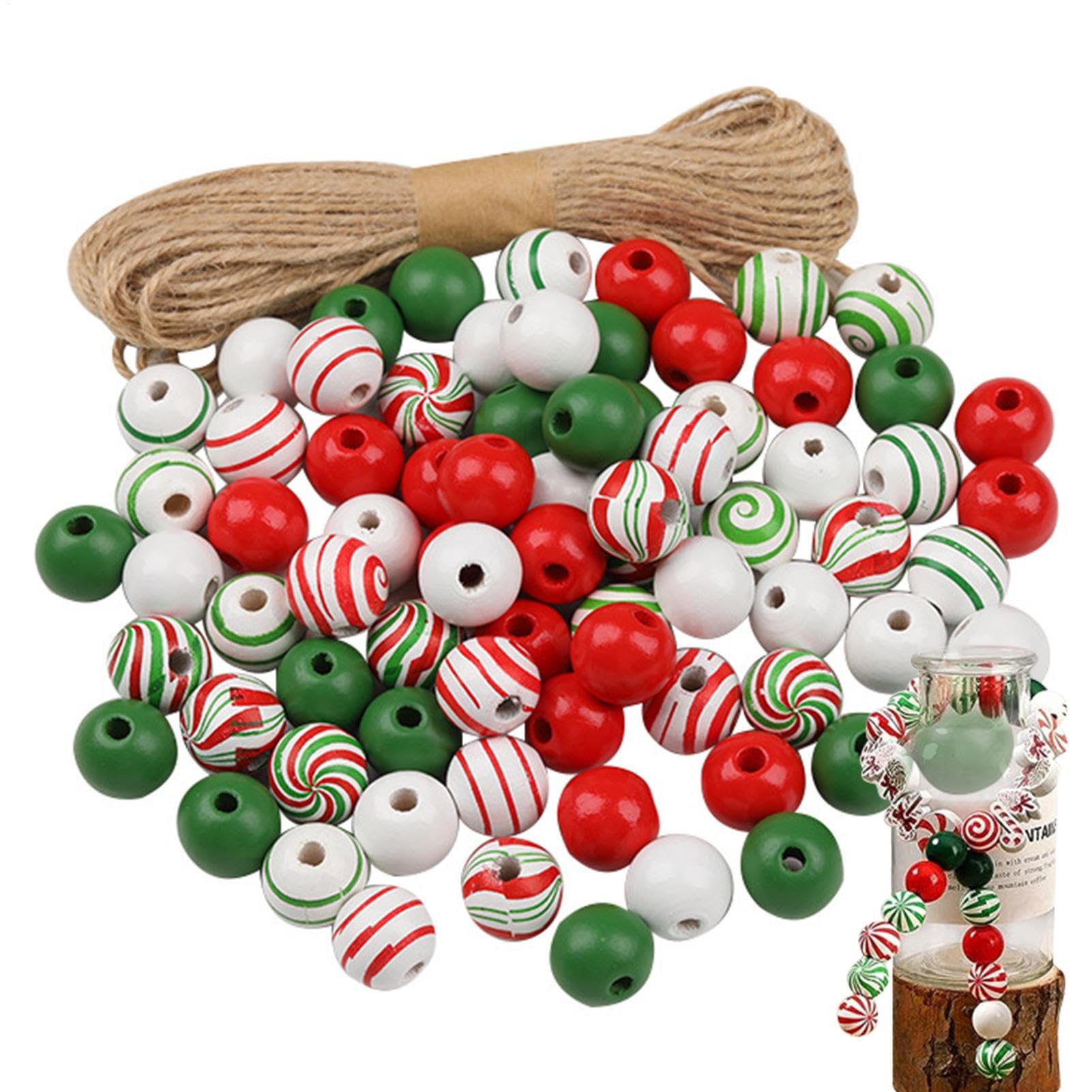 Perles de Noël en bois pour embellir vos rassemblements et fêtes de fin d'année