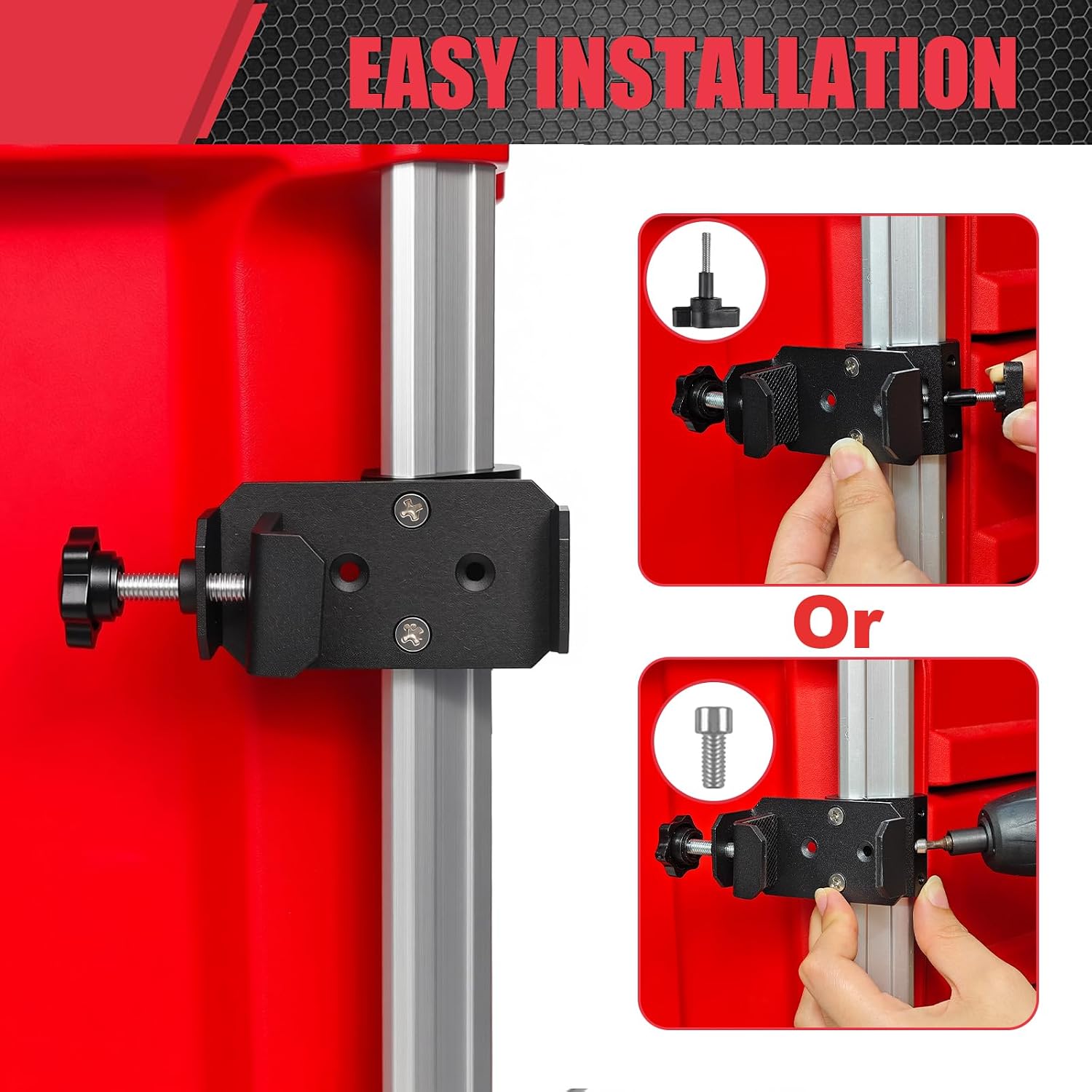 Level Mount Holder Compatible for Milwaukee Packout Toolbox Rail,Easy Clip-On Installation Without Removing Rails, Holds Levels up to 2.56” Wide image 5