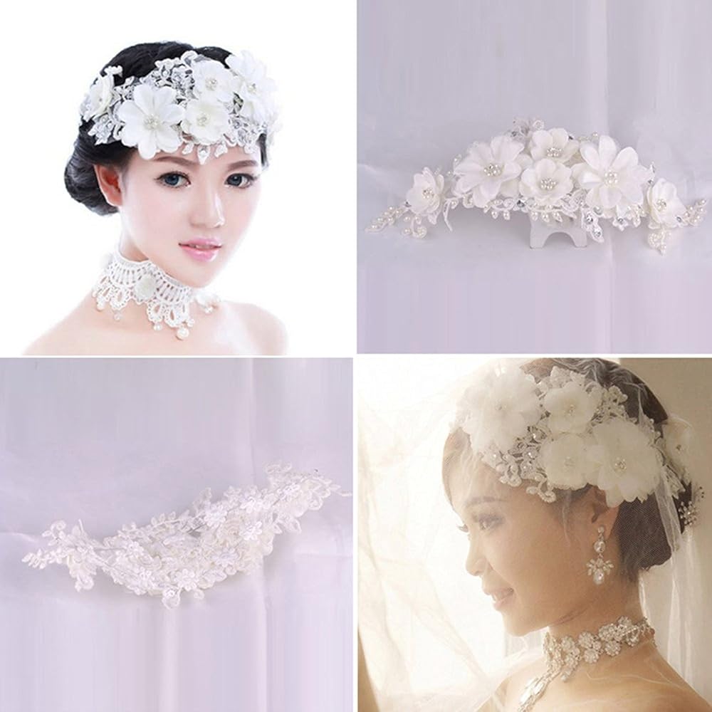 Amazon | YZG 花嫁 ウェディング ヘッドドレス ドレス