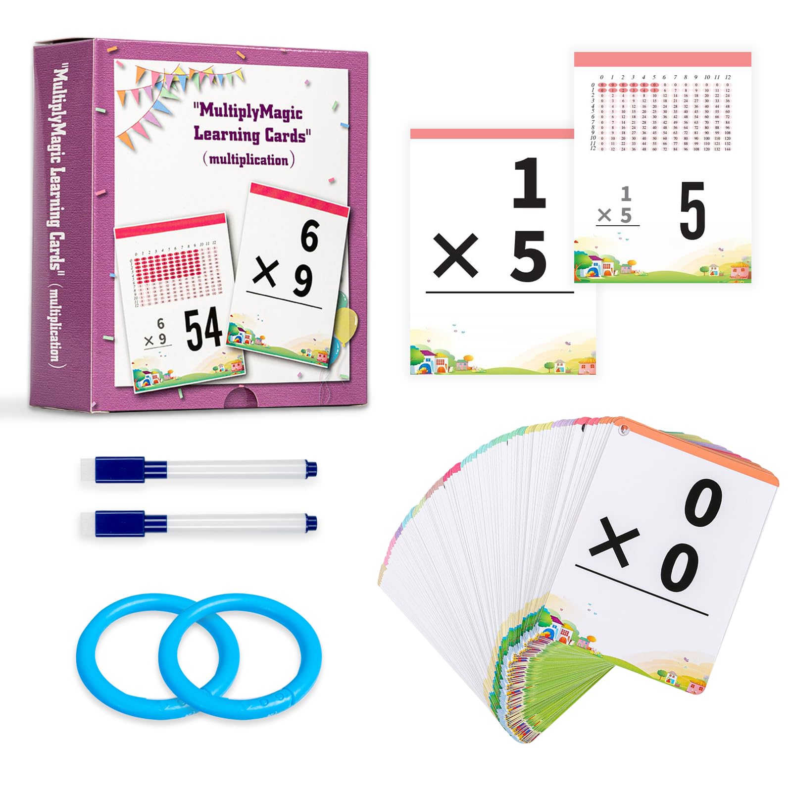 Photo 1 of Multiplication Flash Cards,Math Flashcards for Kids 5-12,Math Multiplication Game Number 0-12 for School Learning Materials 1st,2nd,3rd,4th,Grade 169 Multiplication