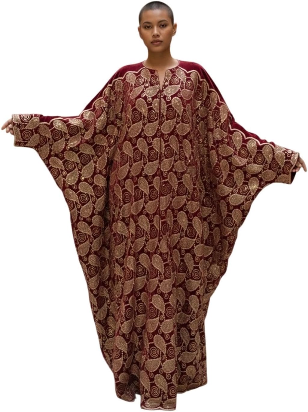 Embroidered Abaya Bisht for Women Modest Elegant Islamic Outfit