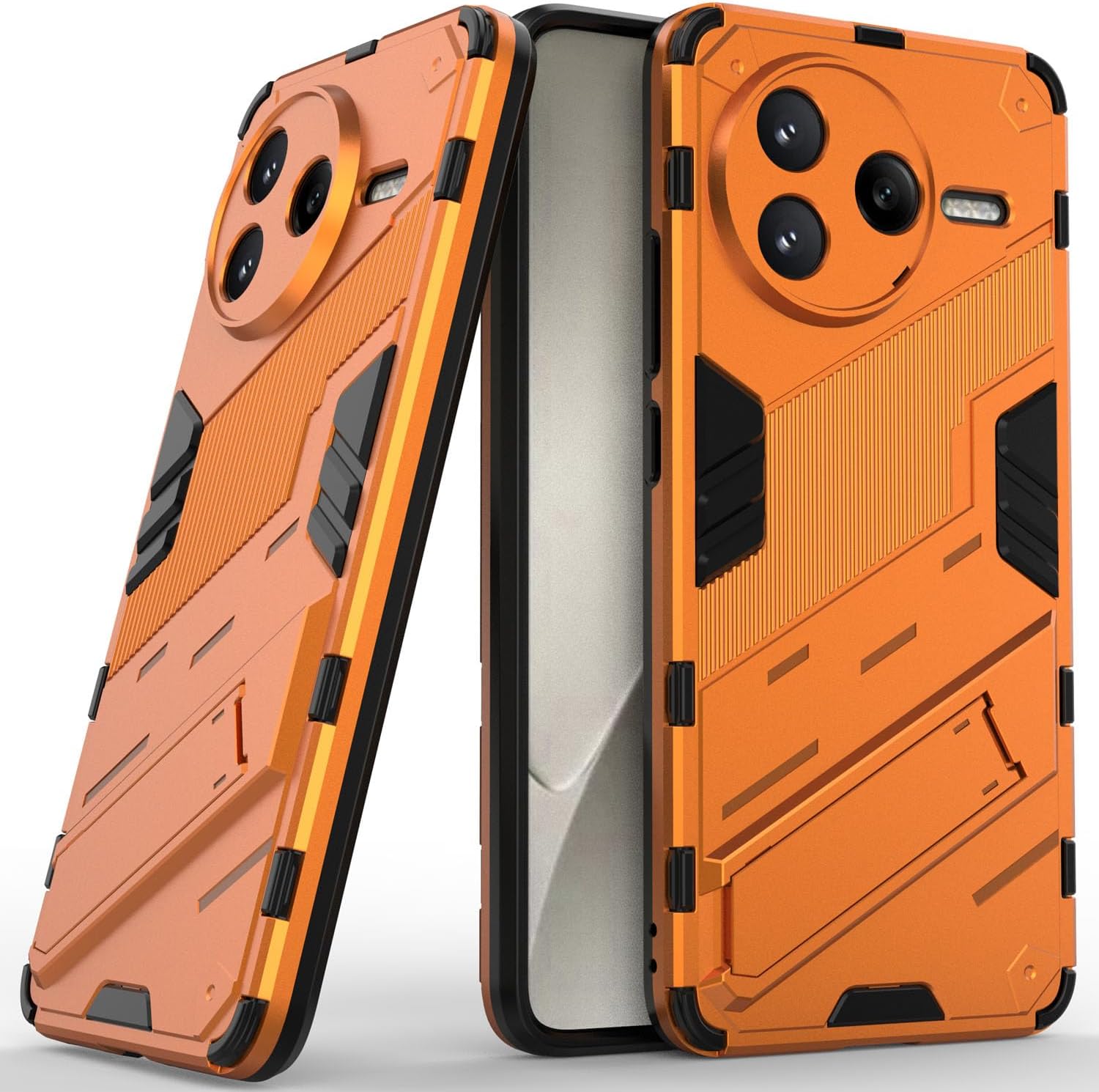 Phone Case for Xiaomi Poco F7 Pro, Two-Layered Protection Hard Shell Case with Integrated Two-Way Kickstand