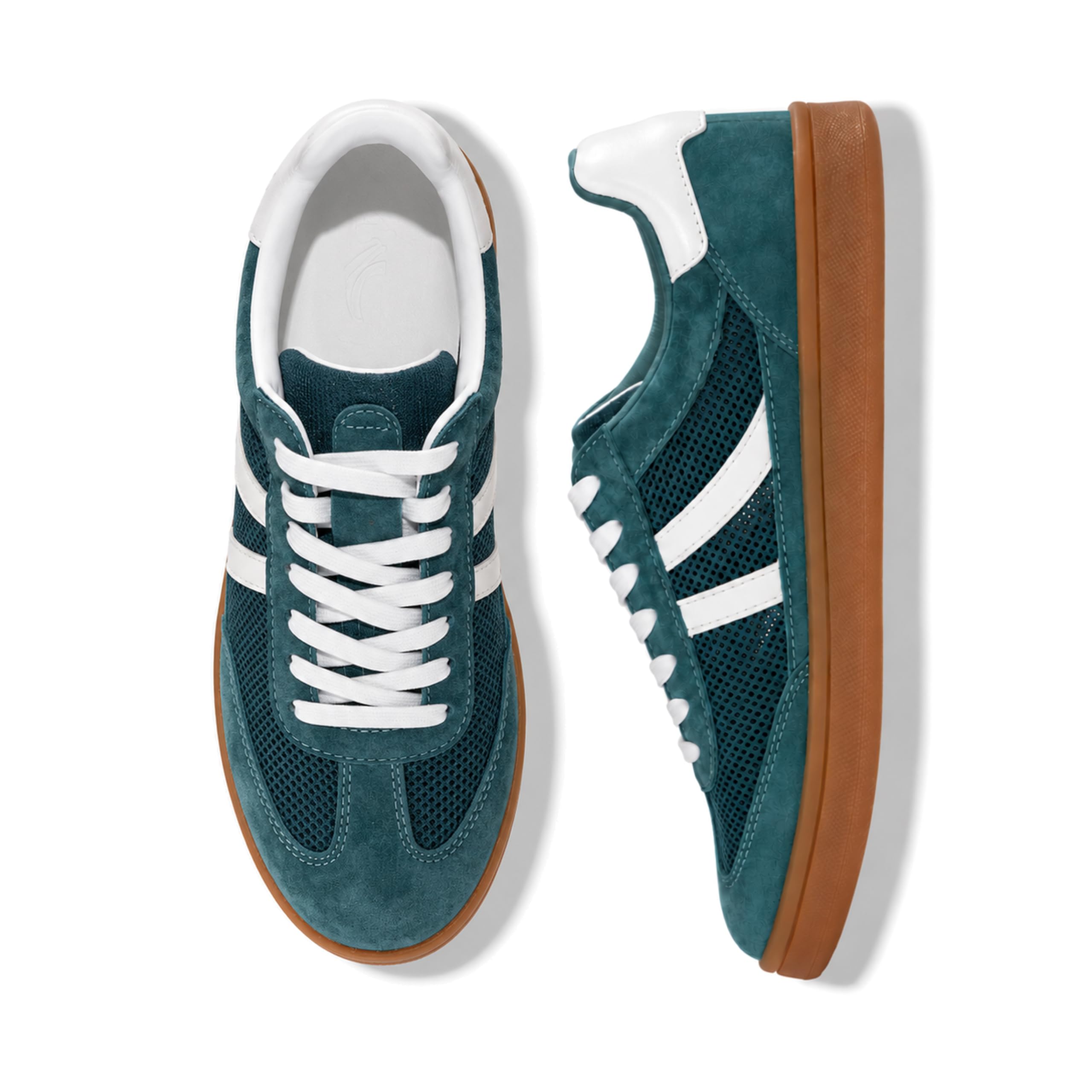 Women's Fashion Sneakers - Leather Slip On Shoes for Women