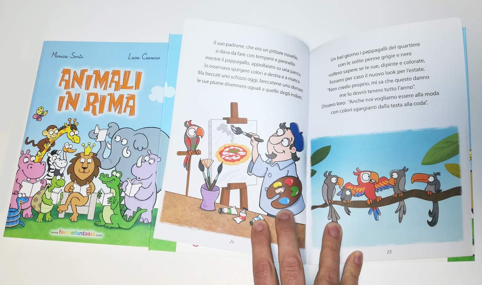 Animali in Rima. Libro per bambini con album da colorare
