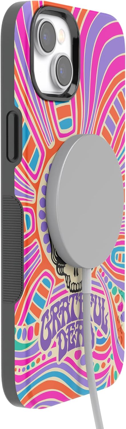 Casely iPhone 14 Plus Case | Art of Chaos | Grateful Dead Skull | Bold Protective Design | Compatible with MagSafe