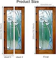 Vista 2 de ChezMax Calcomanías para puerta, calcomanías 3D para puerta, murales de puerta para despegar y pegar, papel tapiz de vinilo decorativo extraíble