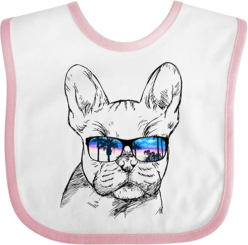 Miniatura 9 de inktastic Retrato de Bulldog Francés con Gafas de Sol Babero