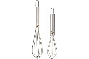2-Piece Stainless Steel Tiny Whisk Set