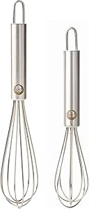 Babish 2-Piece (5” and 7”) Stainless Steel Tiny Whisk Set
