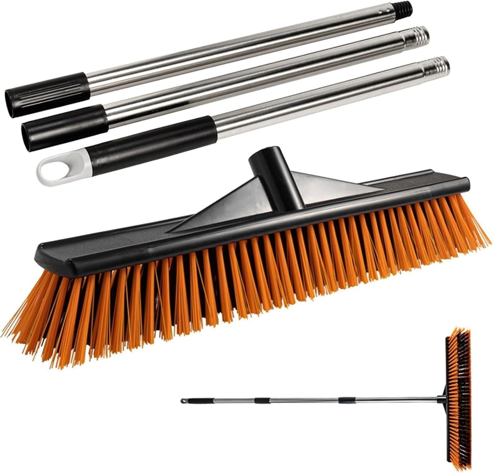 Cepillo for limpieza de yeso de suelos, cepillo for juntas con mango largo, cepillo de ducha con cerdas rígidas, cepillo portátil for suelos for juntas, adecuado for eliminar hojas caídas, musgo y man