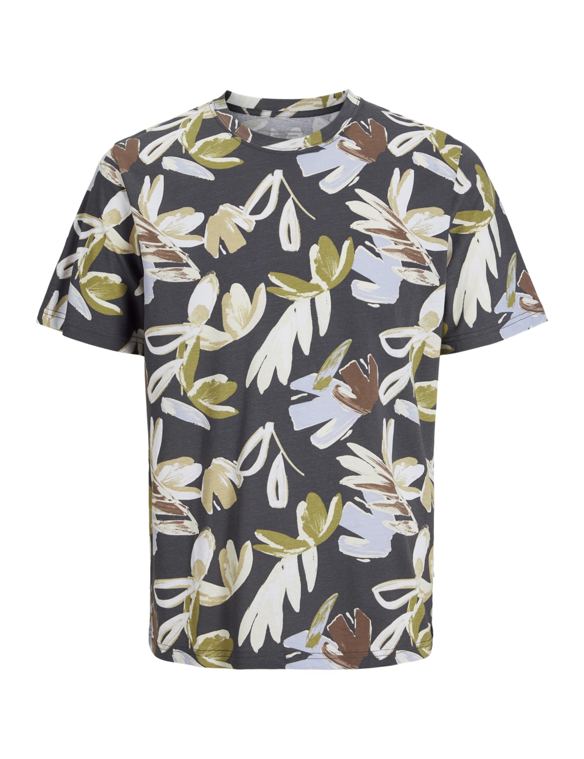 JACK & JONES Jorvarenna AOP Tee SS Crew Neck, Iron Gate, M
