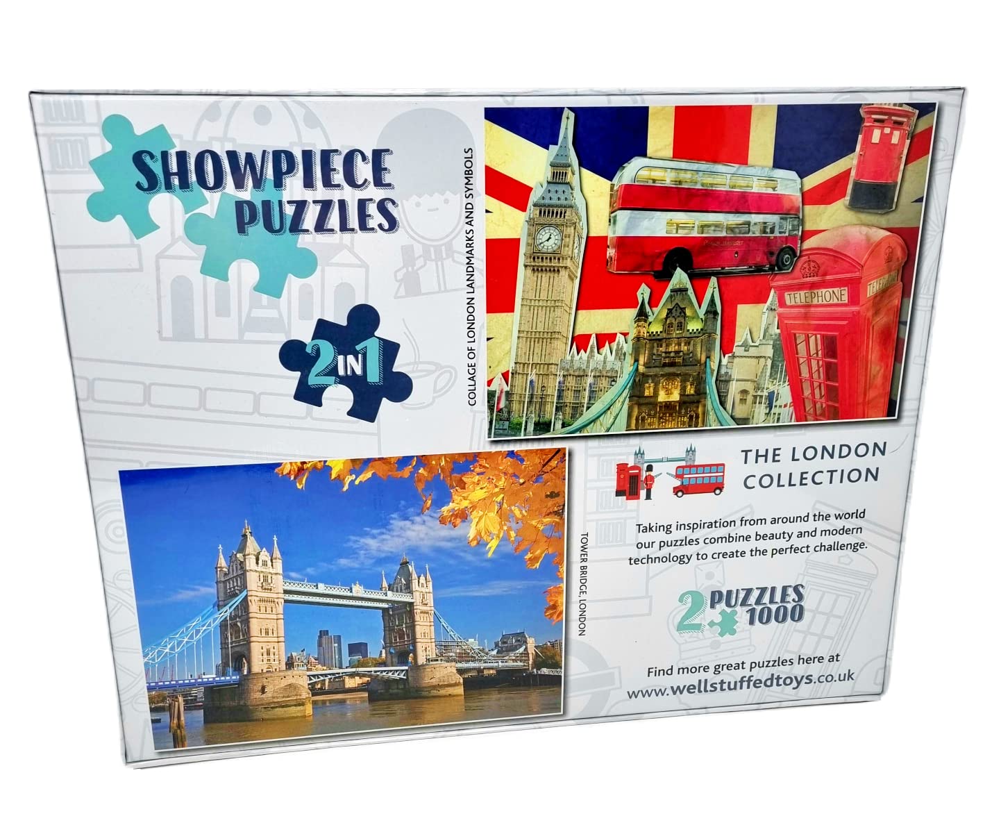 Showpiece Puzzles 2 x 1000 Piece Collection (London), 48cm x 68cm - Image 2