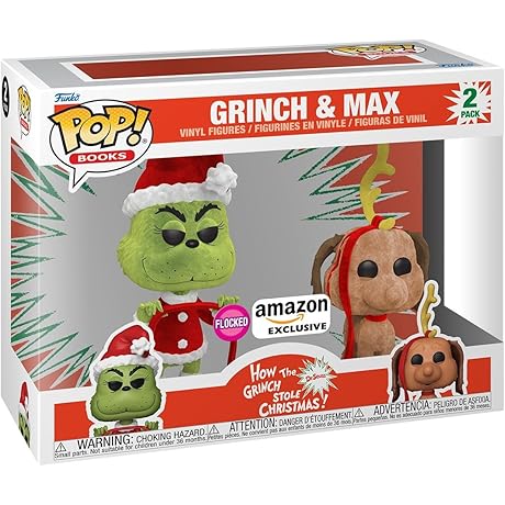 Funko Pop! Books: How The Grinch Stole Christmas - Grinch with Max,...
