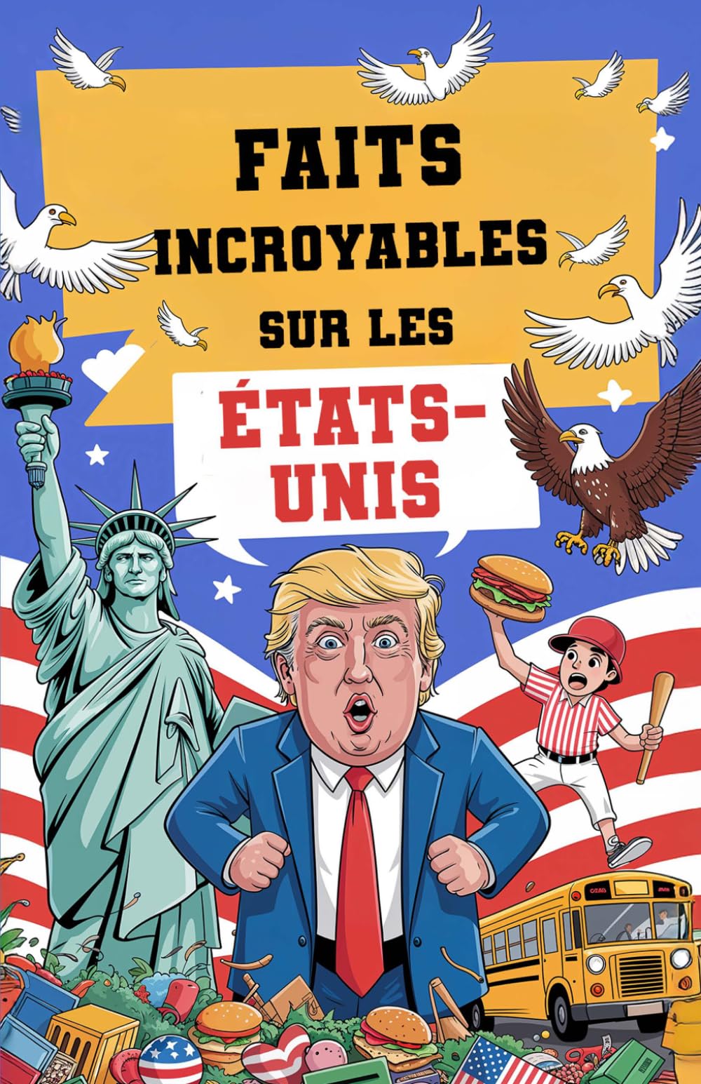 Faits incroyables sur les États-Unis – 300 faits incroyables et passionnants sur l’Amérique, idéal comme cadeau américain (Trivia et faits étonnants)