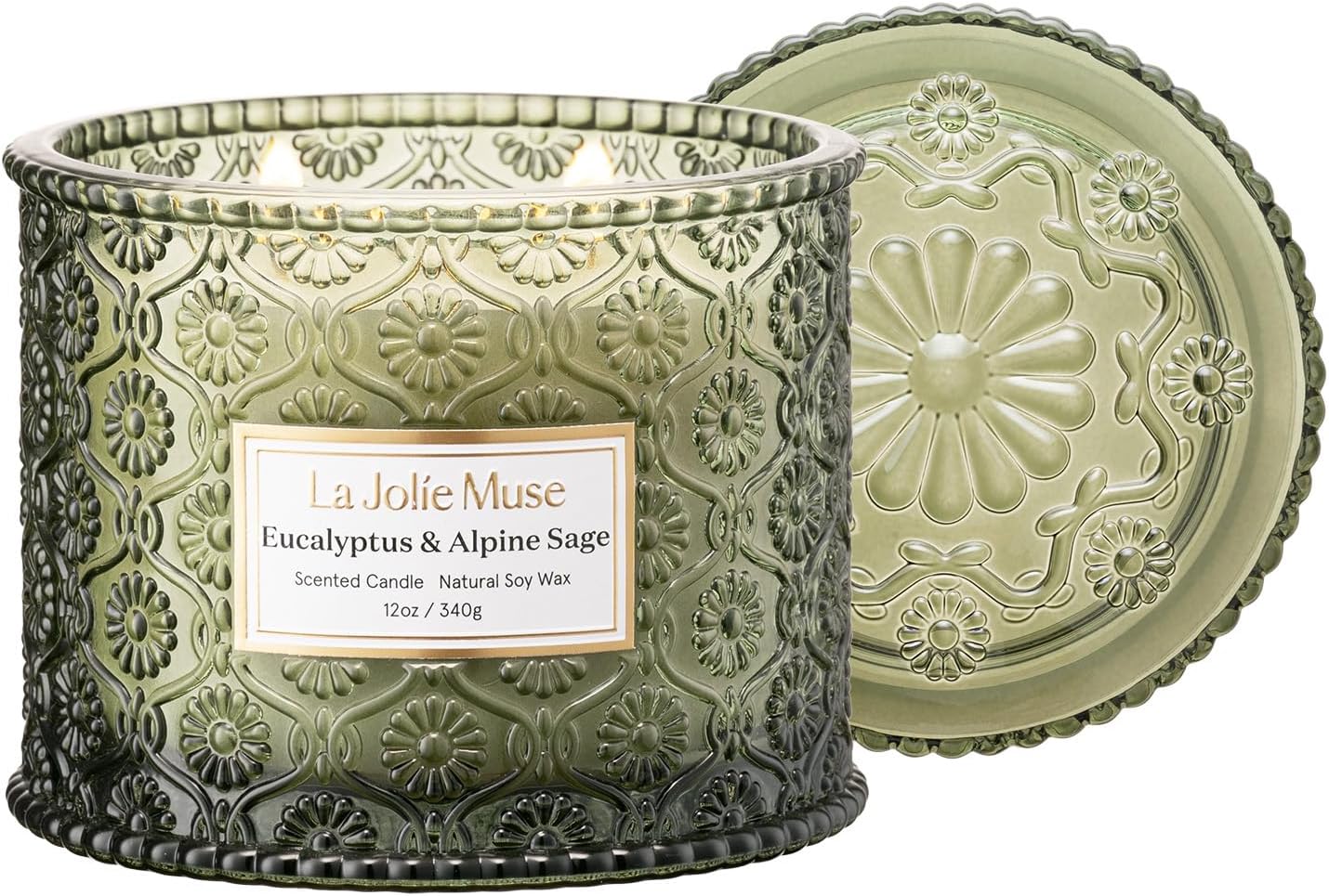 LA JOLIE MUSE Christmas Candle Eucalyptus, Sage, Kuwait Ubuy