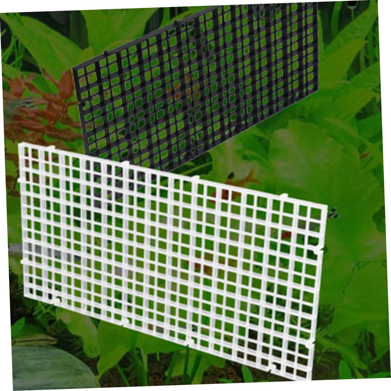 6pcs Aquarium Isolation Panel Lattice Plate Practical Divider for Fish Tanks Easy to Install for Breeding and Separating Fish White Color