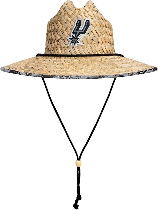 San Antonio Spurs NBA Floral Straw Hat 