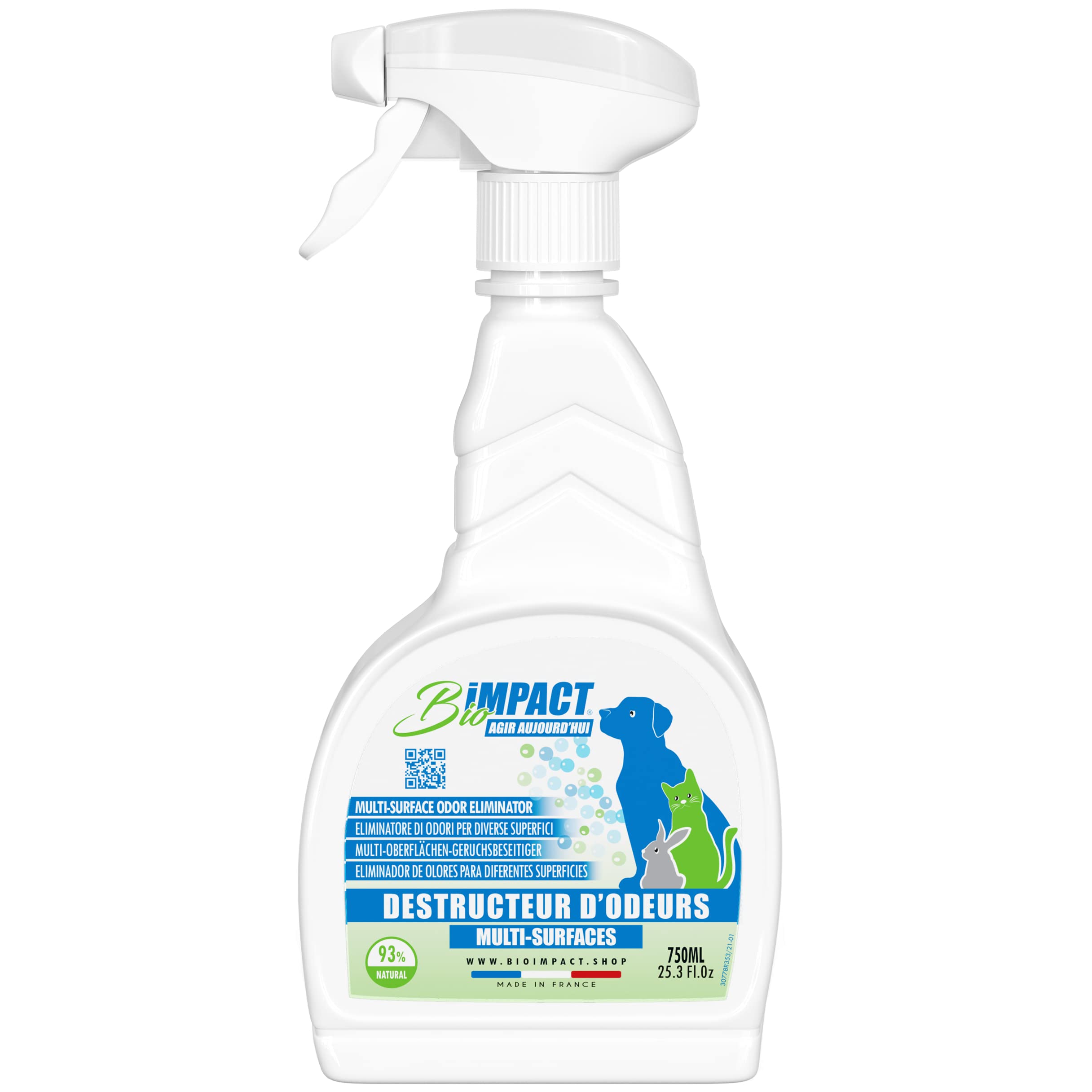 destruktor zapachowy Środowisko Zwierząt, 750ml, Naturalny, Anti Pipi Kot, Pies, Królik, Gryzonie, Czystość: Zwierzęta, Dywan, Parkiet, Mocny Spray Enzymatyczny