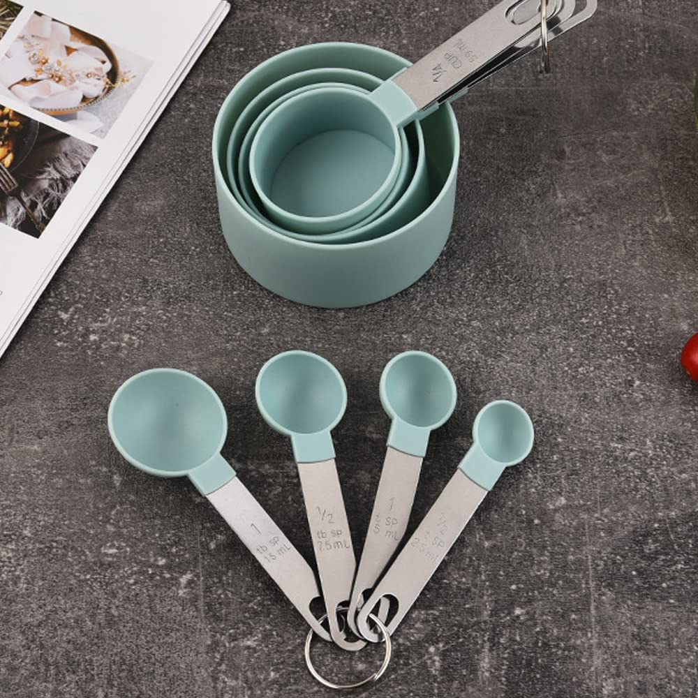 Set di misurini e cucchiai dosatori in acciaio inox, facili