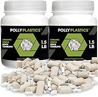 Vista 10 de Polly Plastics Medios de Relleno Cerámicos para Pulido de Rocas (Tamaño de Cilindro Pequeño) Gránulos de Cerámica No Abrasivos para Todo Tipo