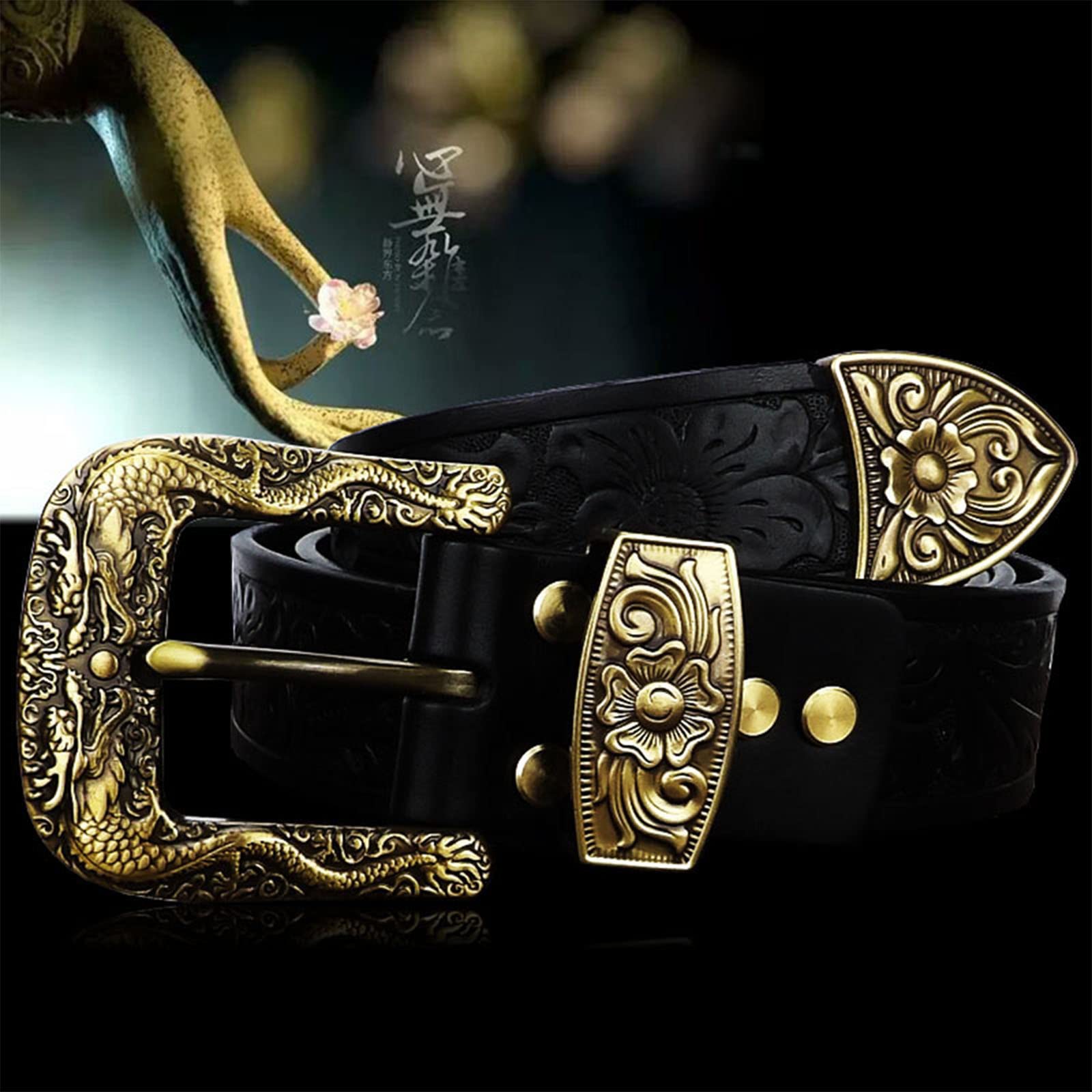 Amazon.com: JIARY Embossed Western Floral Belts for Women and Men