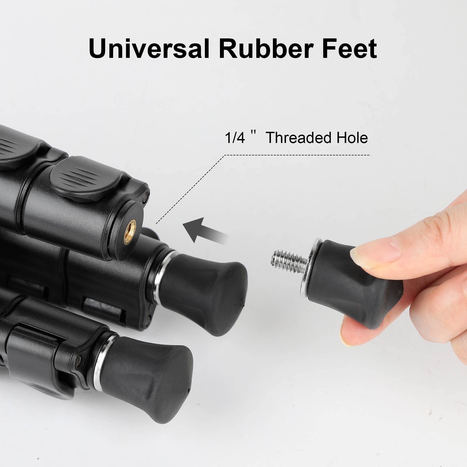 Tripod Rubber Feet, Universal Anti Slip Rubber Tripod Foot Pad