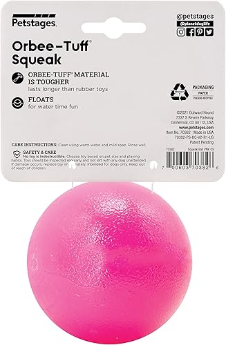 Miniatura 8 de Planet Dog Orbee-Tuff Squeak Ball Pink Dog Fetch Toy