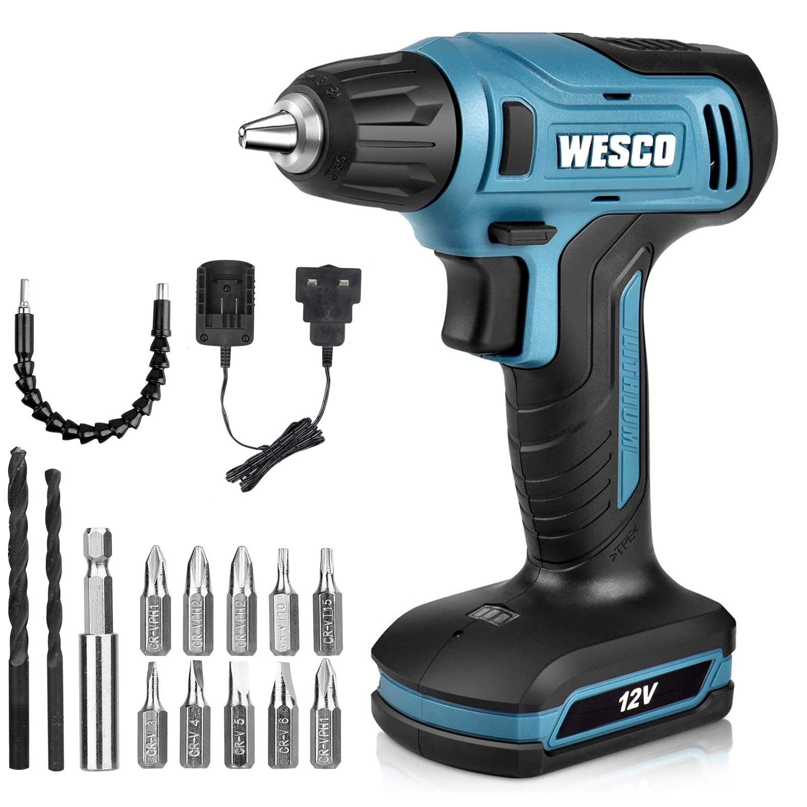 Buy WESCO 12V Electric Screwdriver, Cordless Drills, 0850/min 12N.m