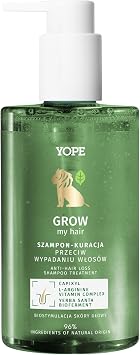 YOPE SHAMPOO ANTI HAIR LOSS |CAPIXYL SUPPORTS HAIR GROWTH |B - COMPLEX FORMULA STIMULATES MICROCIRCULATION| AVOCADO, SUNFLOWER, FLAX OILS NOURISHES | 96% INGREDIENTS OF NATURAL ORIGIN | 300ml