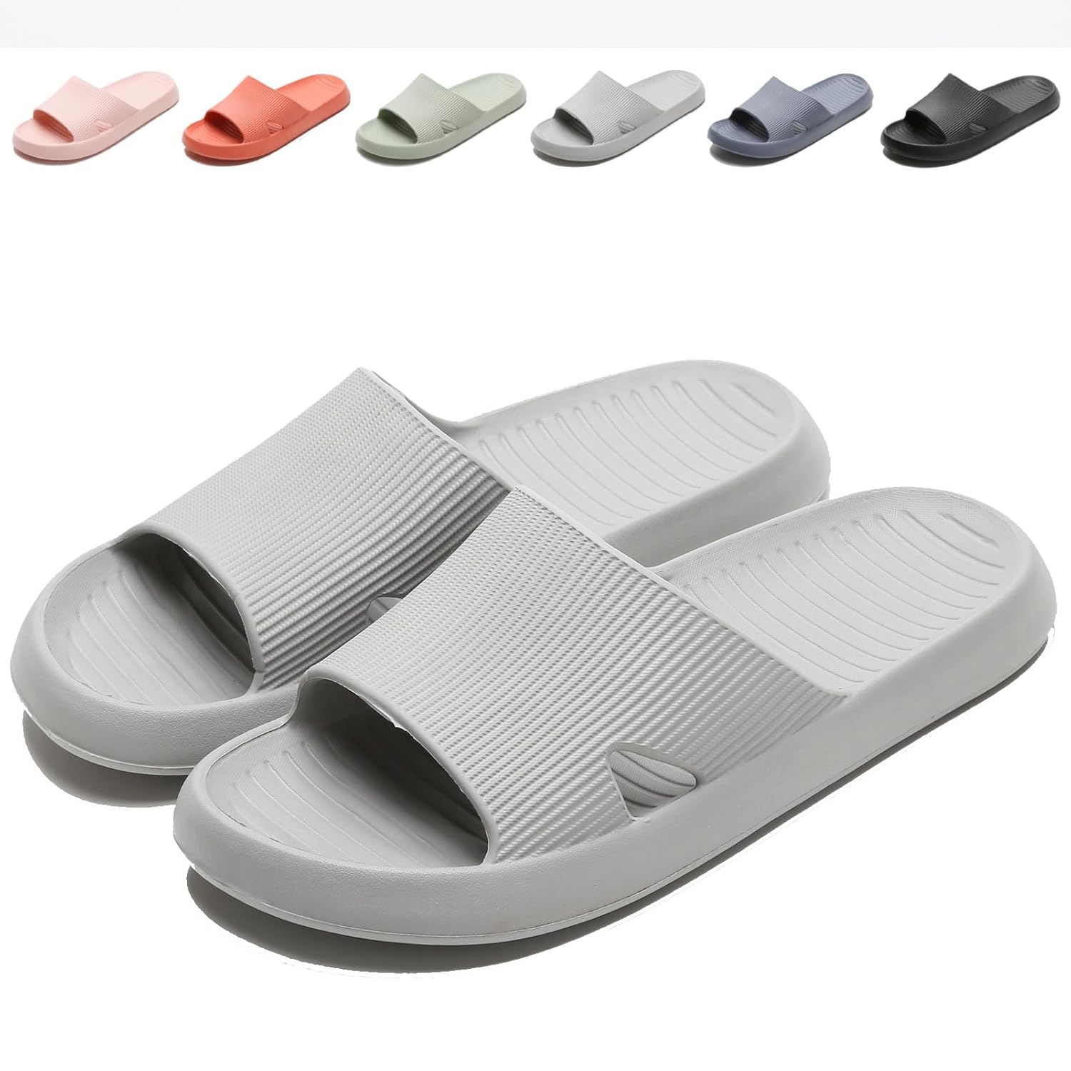 Anmerl Shower Shoes for Men Women Slippers Soft Comfortable Ultra Lightweight Quick Dry Non-Slip Bath Shoes Indoor Outdoor