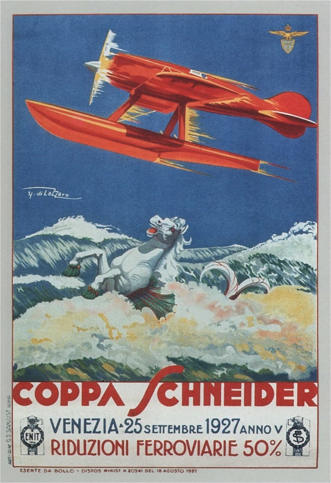 Schneider Cup by Di Lazzaro Poster - 40x50 cm