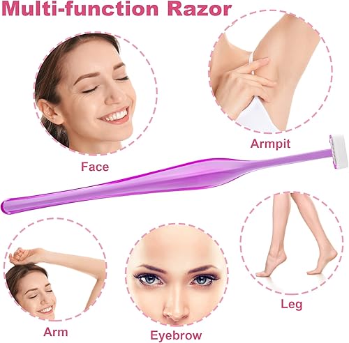 Miniatura 2 de ANCIRS Paquete de 30 maquinillas de afeitar de cejas para maquillaje de mujer, herramienta facial en forma de T para cejas de ojos, kit de recorte