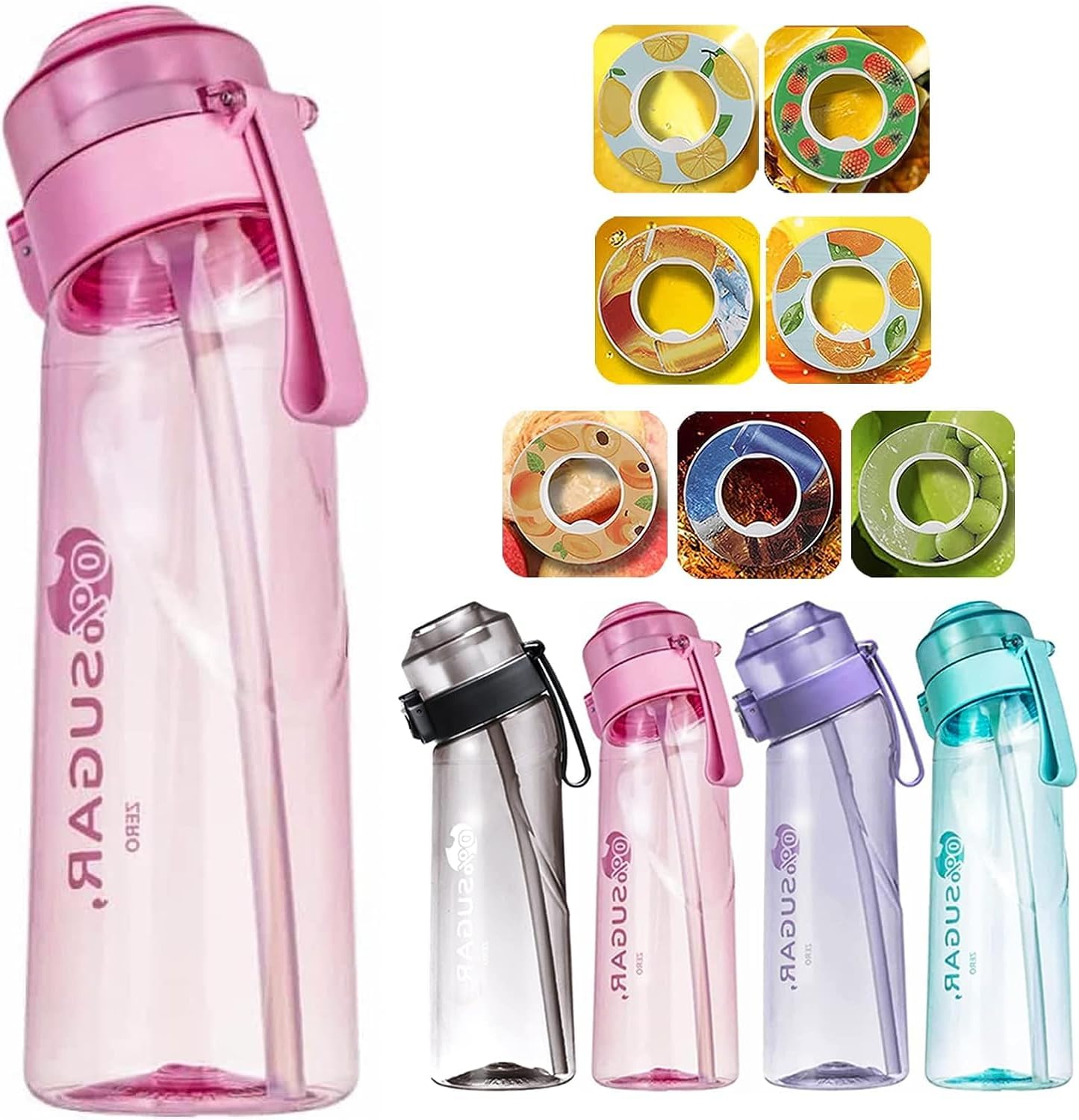 Air Up Borraccia con 7 cialde aromatiche, Air Up Borracce Starter Up